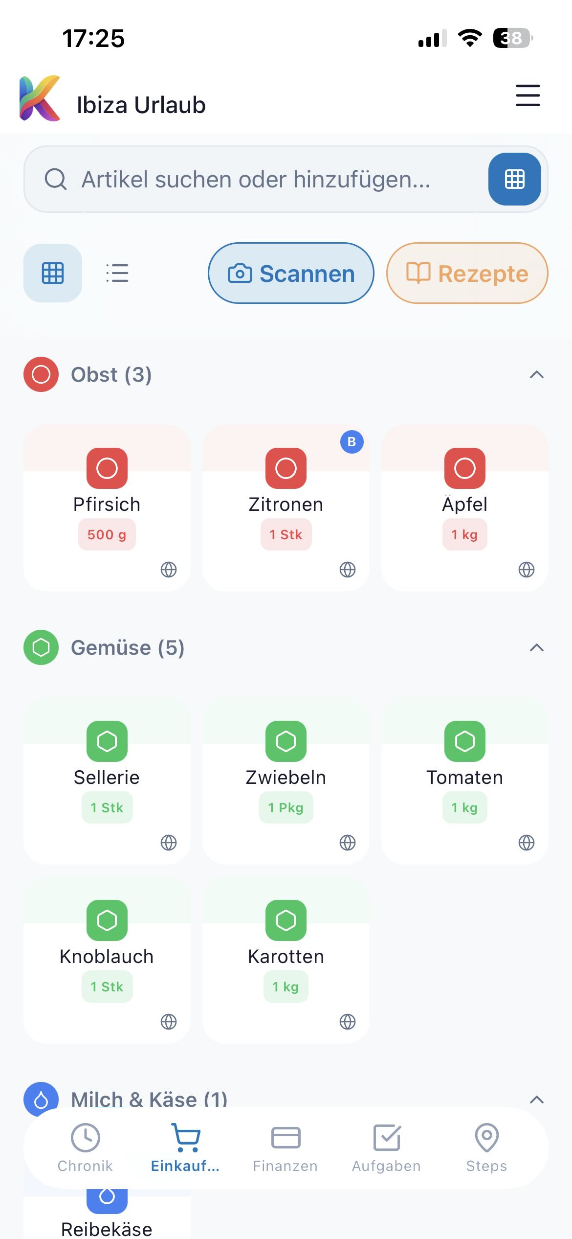 Handlelister